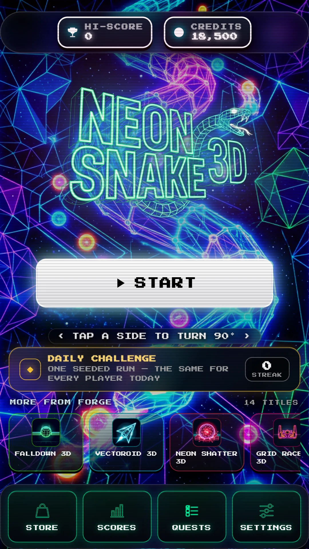Neon Snake 3D: Offline Snake screenshot